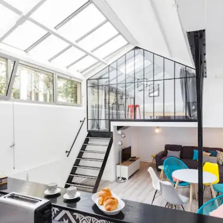 Atelier D'artiste Marais Paris, 3 Chambres, Cour Privee Calme דירה *